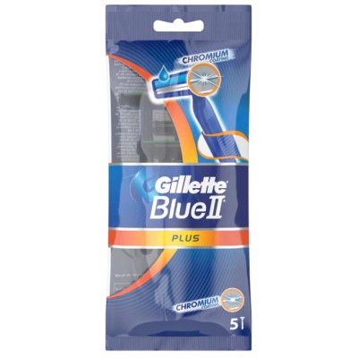 Gillette одноразовый cтанок Blue II  5шт голубые в московской области