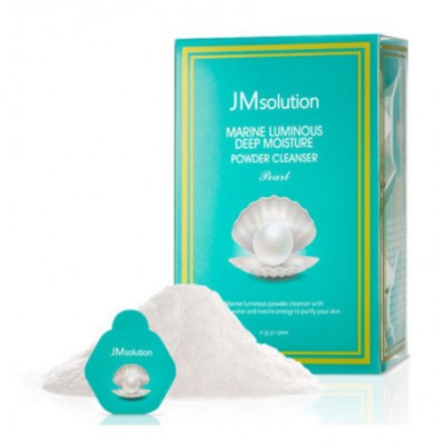 JM Solution Энзимная пудра для умывания с жемчугом Marine Luminous Pearl Deep Moisture Powder Cleanser Pearl 30шт по 3,5 г
