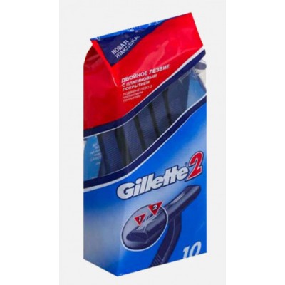 Gillette одноразовый cтанок Gillette(2) пакет 10шт. {24} в московской области