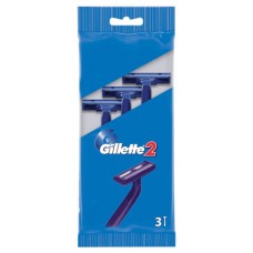 Gillette одноразовый cтанок Gillette(2) пакет  3 шт. {40}